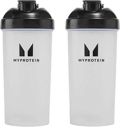 Myprotein Shaker Bottles Pack of 2 600ml BPA-Free Leak-Proof Shakers