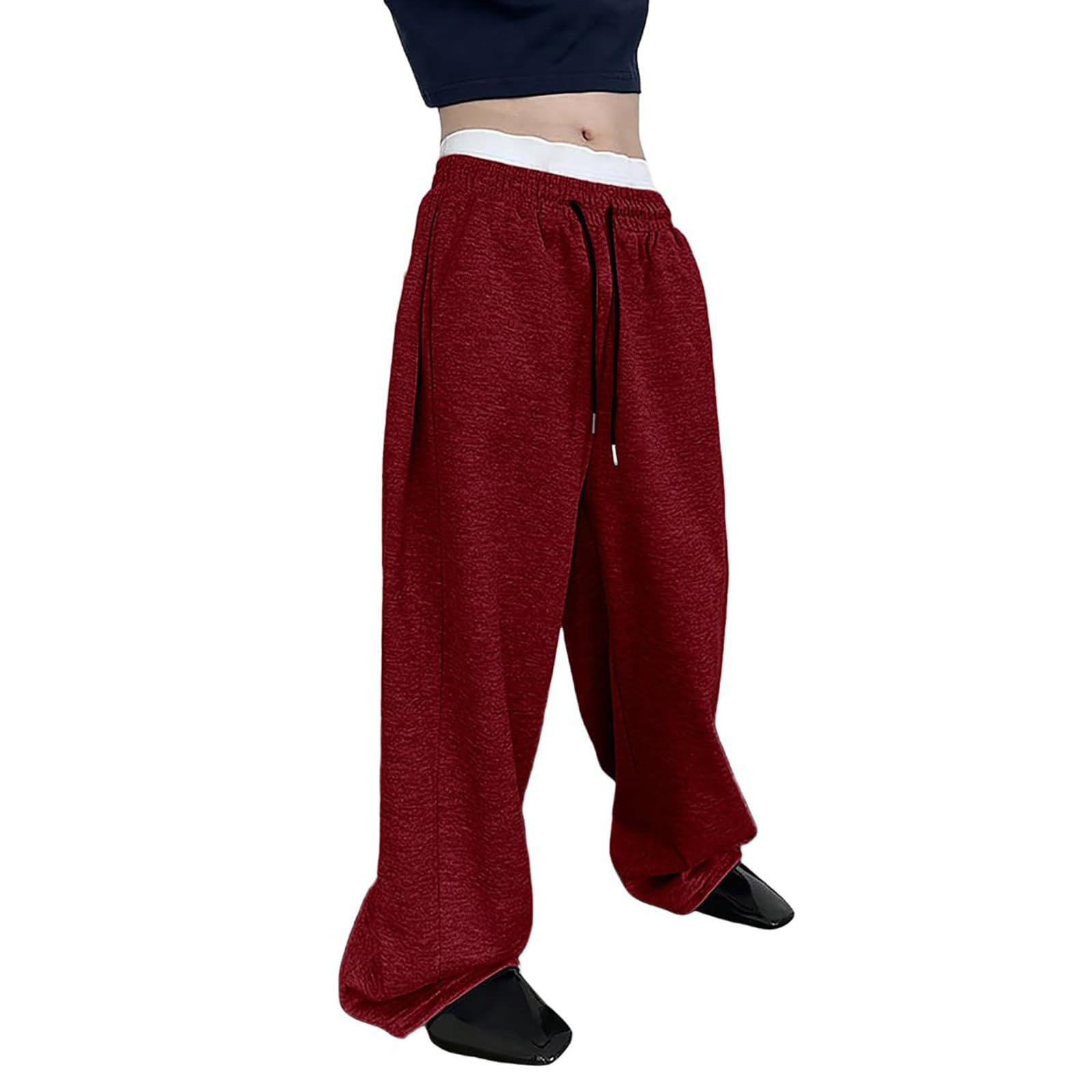 Baggy Sweatpants Men Wide Leg Sweats Pants Loose