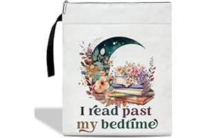 FIHJM Floral Books Book Sleeve, Book Sleeve with Zipper, Flower Floral Book Pouch Book Cover Kindle Protector Sleeve, Book Sleeve for Book Lovers, Gifts for Women Mom Aunt Librarian Bookworm Bookish /15