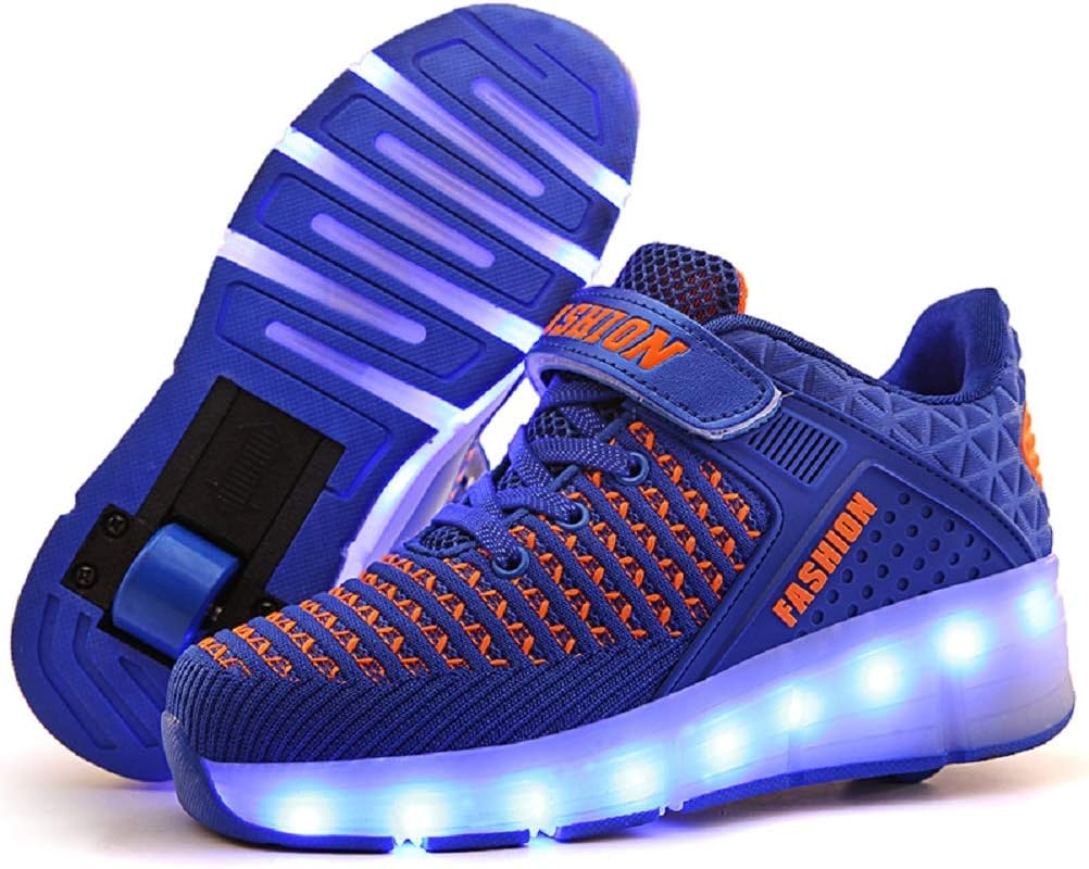 Ufatansy Kids Roller Shoes Girls Roller Skate Shoes Boys Sneakers LED Light up Wheels Shoes for Kids Best Gifts