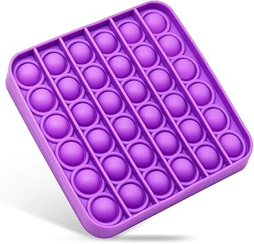 Amazon Com Push Bubbles Pop Fidget Sensory Toy A Loud Side And A Quiet Side To Pop Autism Adhd Special Needs Stress Reliever Silicone Squeeze Toy A Great Way To Relax And Keep Busy