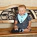 Baby Bandana Drool Bibs + Gift for Boys and Girls – Set of 8 Blue Unisex Bandana Bib, Hypoallergenic & Organic Cotton Baby Bandana Bib by Bubble Pleasure