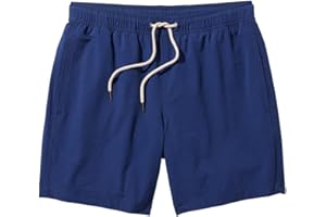 Fair Harbor Bayberry Trunk –– Men's Swim Suits with Liner, 7-inch Inseam –– Anti-Chafe Classic fit Swim Trunks
