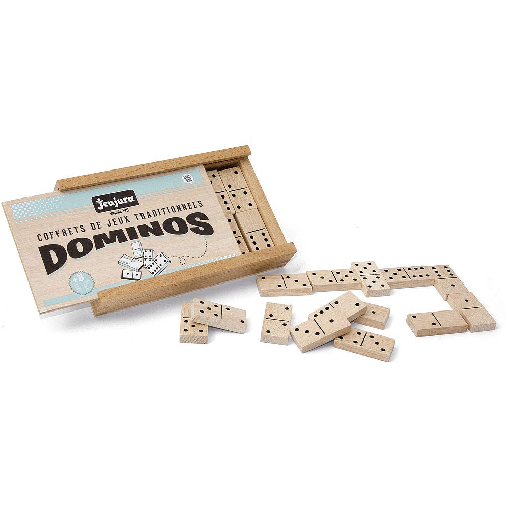 Jeujura JeujuraJ8142 Dominos Game In Wooden Box