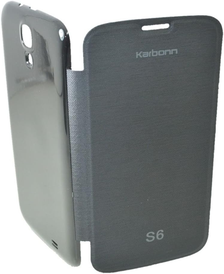 TOTTA Battery Back Flip Cover for Karbonn Titanium S6 Black