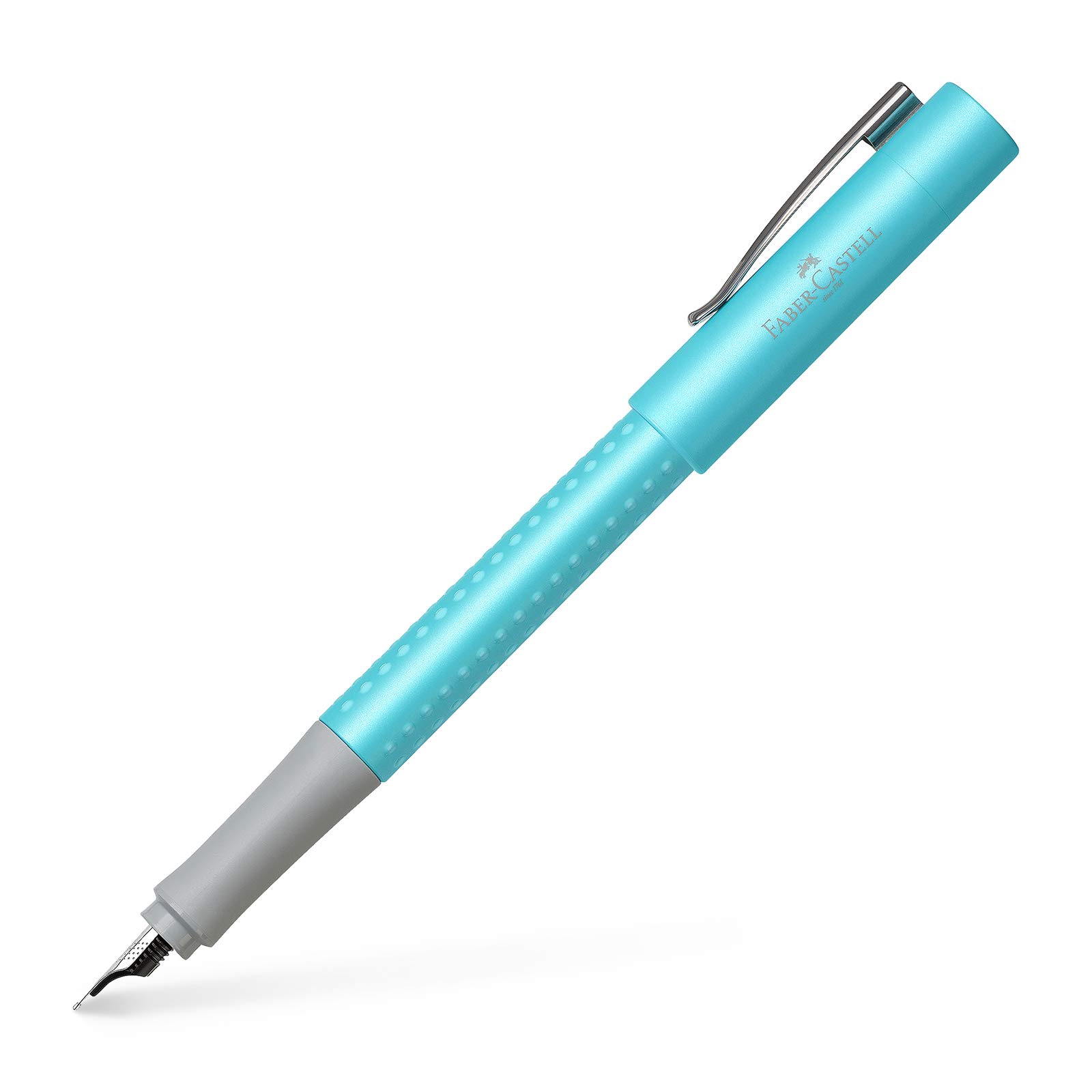 Faber-Castell Grip Pearl Edition M Fountain Pen - Turquoise