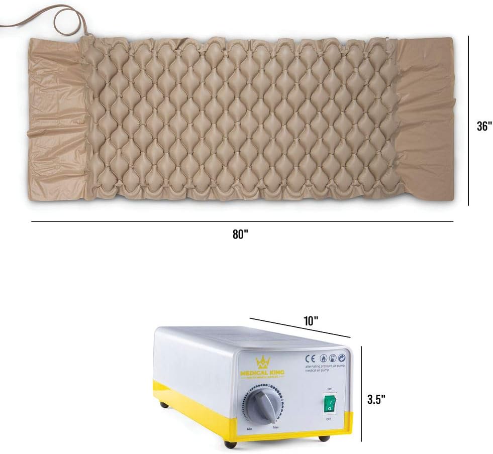 Air Mattress for Hospital Bed Or Home Bed, Includes Electric Quiet Air Pump - Medical Air Mattress, Low Air Loss Mattress - Inflatable Comfortable Pads - Prevents & Treat Pressure Wounds, Sore, Ulcer: Kitchen & Dining
