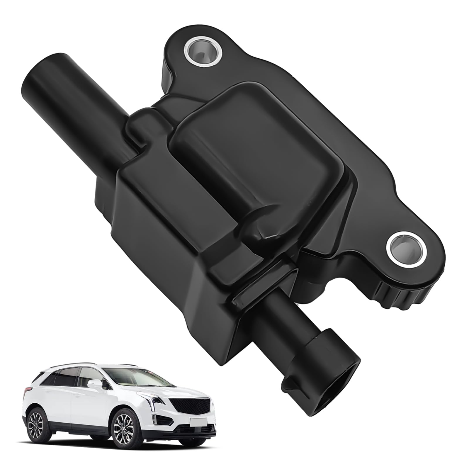 Photo 1 of Ignition Coil Pack - Compatible with Cadillac, Chevy, GMC & Pontiac 5.3L and 6.0L V8 Engines - Replaces 12570616, D510C, 12611424 - Fits G8, H3, Tahoe, Grand Prix, Envoy, Silverado, Yukon, Avalanche