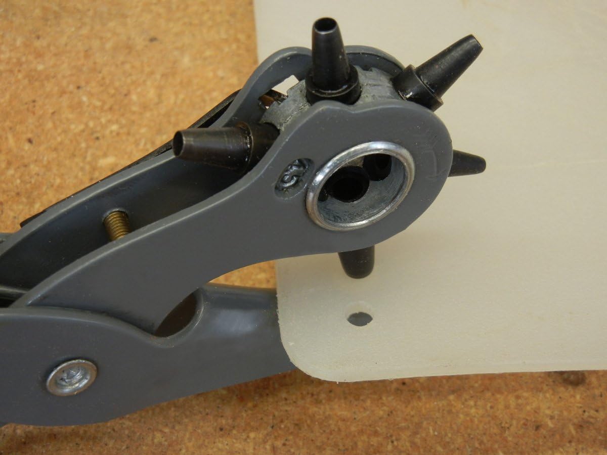 General Tools 72 Leather Hole Punch Tool, 5/64 Inch to 3/16 Inch - Hand Tool Arch Punches - 