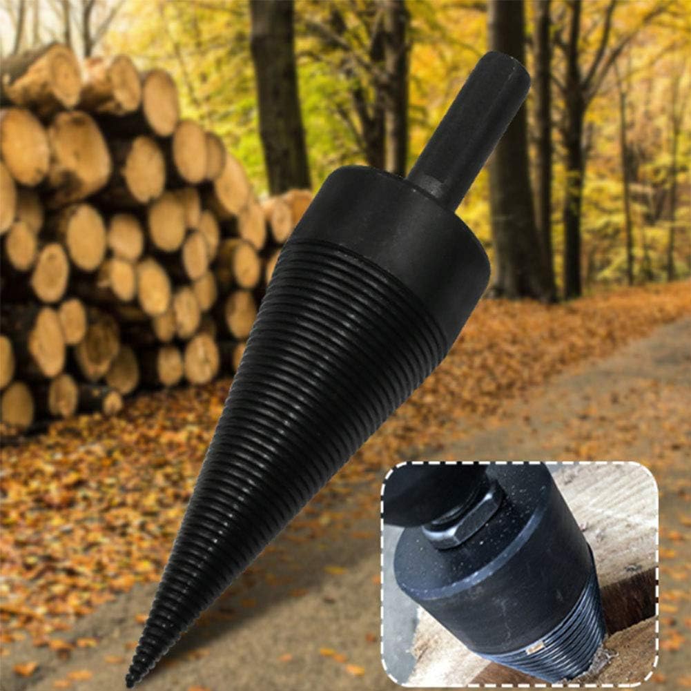 Home & Garden HN High Speed Log Wood Splitter Twist Screw Cones Firewood Splitting Drill Bit