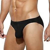 Arjen Kroos Men's Solid Briefs Underwear Pouch Triangle Panties Soft Low Rise Underpants