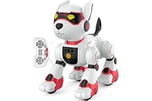 ANYSUN Robot Dog for Kids, Remote Control Dog with Voice Touch Interaction and lmitation Show, Programmable Gesture Sensing Dog Robot, Singing, Dancing, Talking, Smart Stunt Robot Dog Toy Gift for Boys Girls