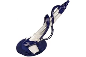 Rx Clear Suction-Side Universal Swimming Pool Vacuum | Hammer Cleaner Technology | Lightweight Design for Cleaning Inground Pools | Easy Installation, No Tools Required | Blue & White