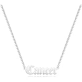 Aimber 18K Gold Plated Astrology Necklace for Women Jewelry,12 Zodiac Pendant Horoscope Constellations Necklace