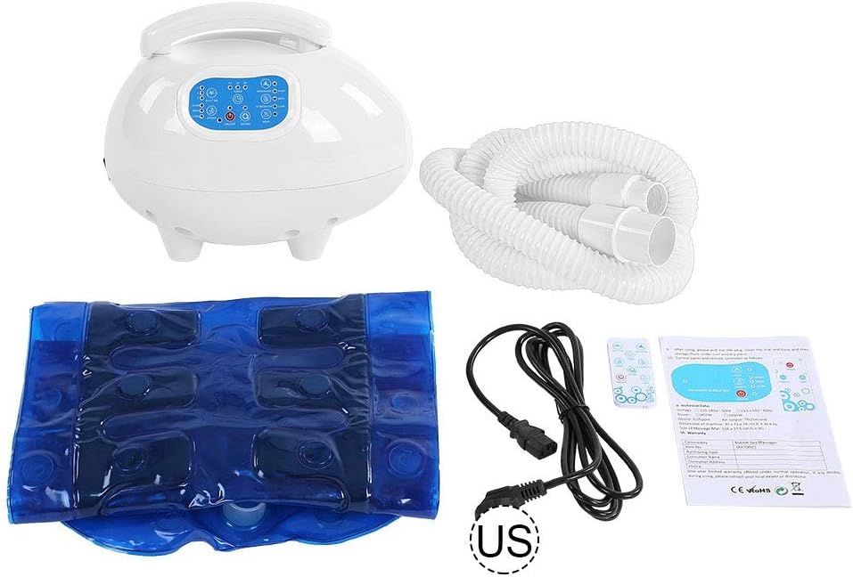 April Gift Spa Bubble Bath Tub MachineBath Tub Body Spa Massage Mat with Air Hose(US) Waterproof Tub Massaging Spa Portable Non-Slip Suction Cup Bottom with Remote Control
