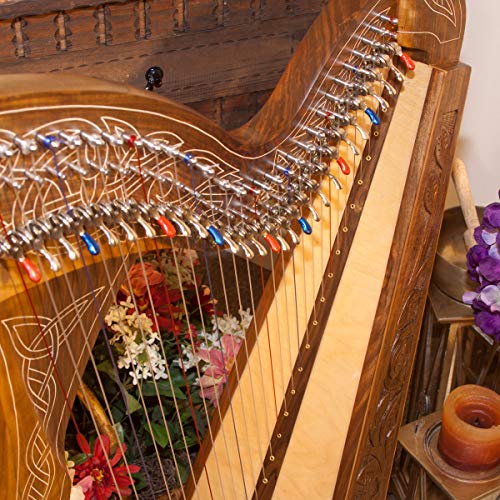 image for Roosebeck 29-String Minstrel Harp w/Chelby Levers - Walnut