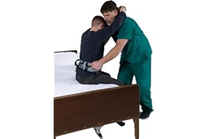 Patient Aid Gait Belt with Padded Handles & Quick Release Buckle - Long Strap Easy Transfer Lift Assist Strap for Elderly, Physical Therapy, Rehabilitation - Nursing Waist Sling Lift Belts for Elderly