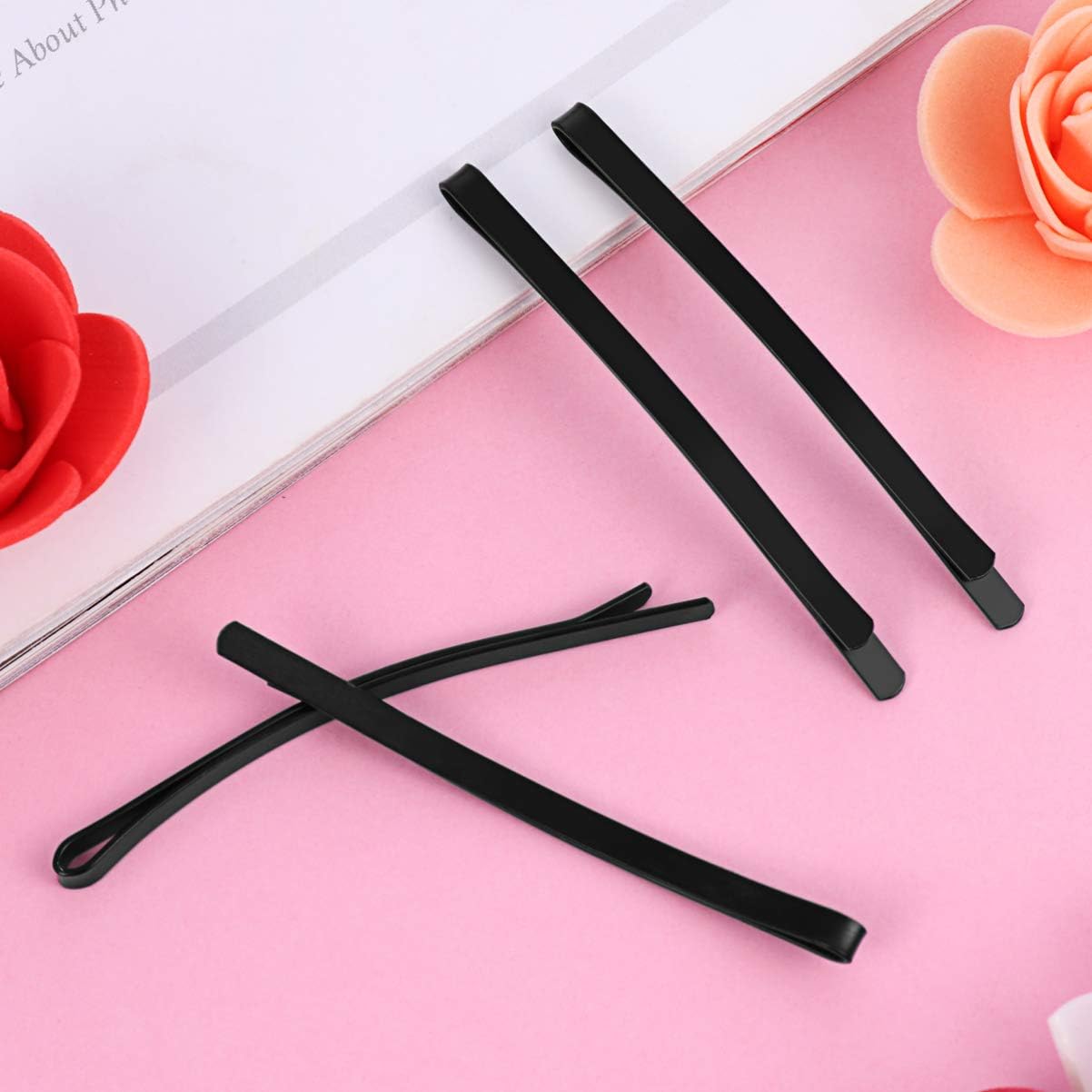 Beaupretty Metal Bobby Pin Hair Pin Classic Black Hair Clip Hair Barrettes for Women,100pcs(Black) Black Hair Clips - Image 3