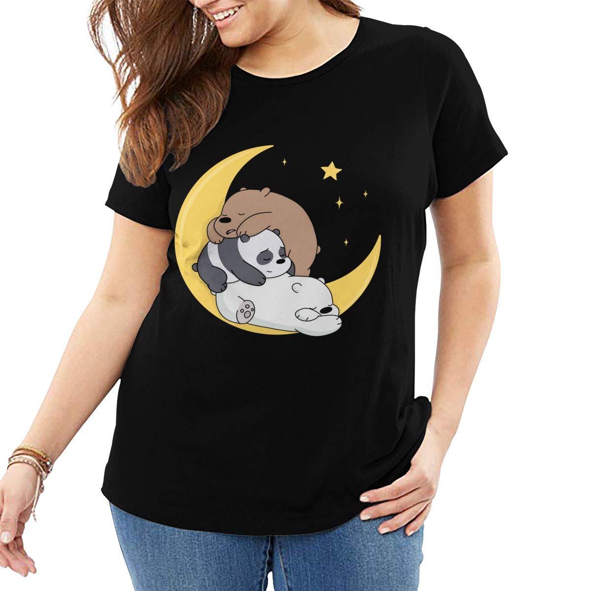 Sleeping Bear On The Moon Leisure Fashion Big T-shirt