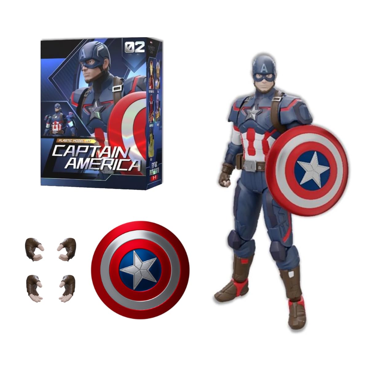 HiPlay Fondjoy 1/12 Scale Infinity Saga America Cap. MV24105 Assembly Model Kits Comic Series Age 15+