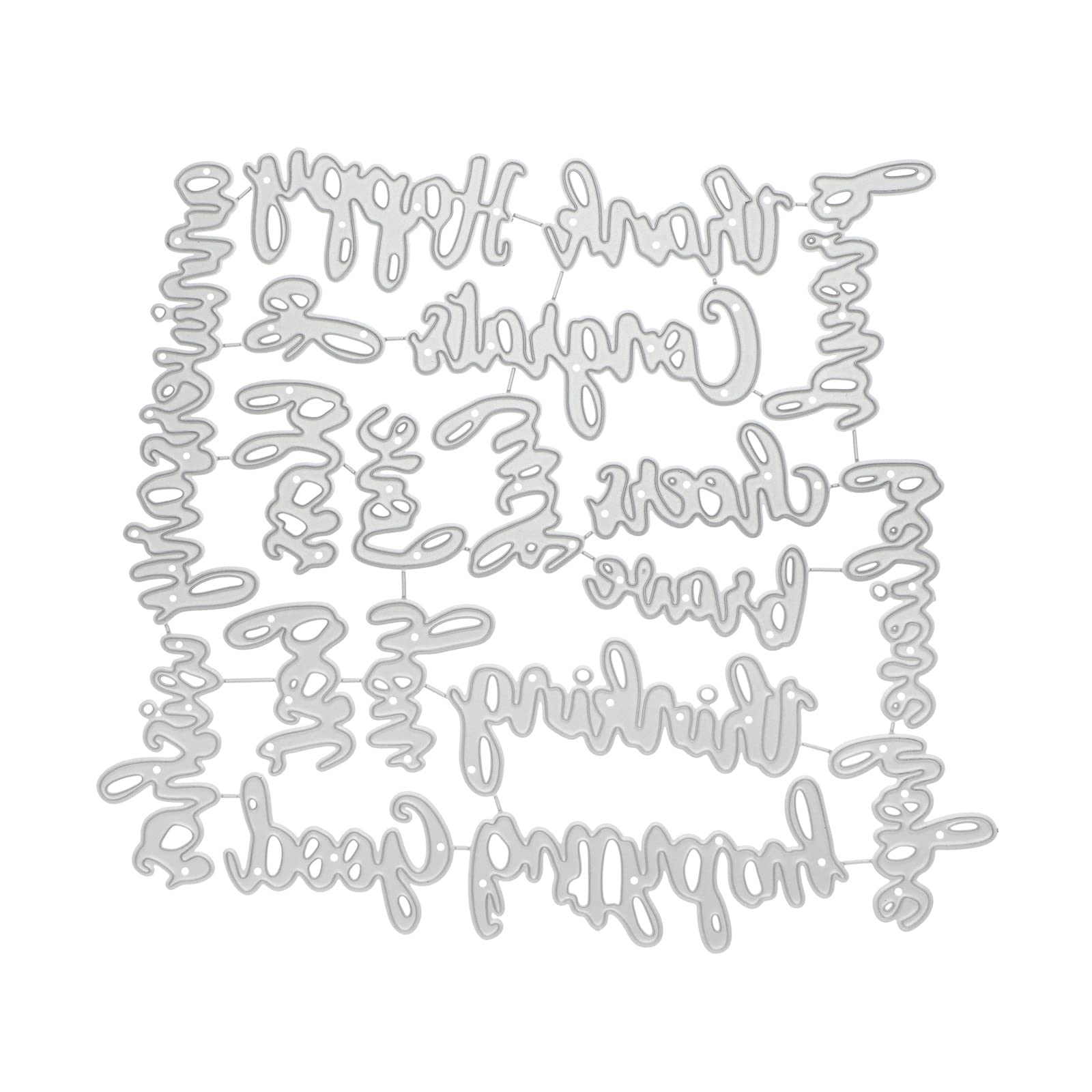 eMagTech Celebration Word Metal Die Cuts Cutting Die Stencils for DIY Scrapbooking Photo Album Decorative Embossing Paper Card Making