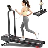 Ecogou Walking Pad with Handle Bar and Incline, 3 in 1 Under Desk Treadmill with Hiking Mode, 2.5HP Low Noise Walking Treadmill Pad with Remote Control,Portable Treadmills for Home Office, Led Display