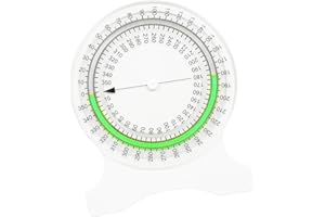 Inclinometer, Goniometer Joint Range of Motion Measuring Scale Bubble Inclinometer Angle Measuring Instrument (Green)
