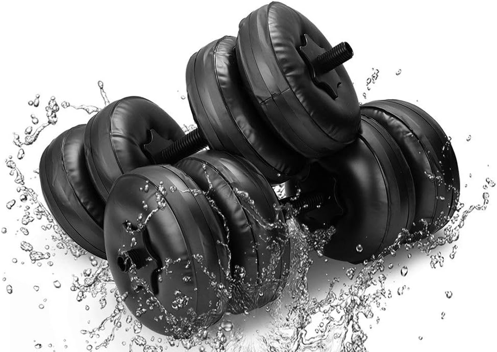 HoneyGod Water Filled Adjustable & Portable Dumbell Handles - Dumbbells Set for Women and Men up to 11-55lbs Dumbell Bar Set - Dumbbells Set - Dumbell Handles Kit