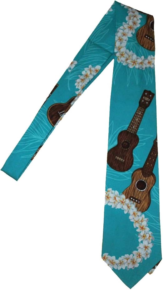 Hawaii Neckties Ukulele /Board Blue at Amazon Men’s Clothing store