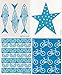 Swedish Dishcloth, Set of 4 (HL) Blue & Turquoise