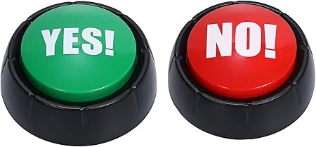 Amazon ほうねん堂 サウンドボタン Yes No クイズ 早押し アンサー ブザー プッシュ ボタン 2個セット 乾電池式 おもちゃ雑貨 おもちゃ