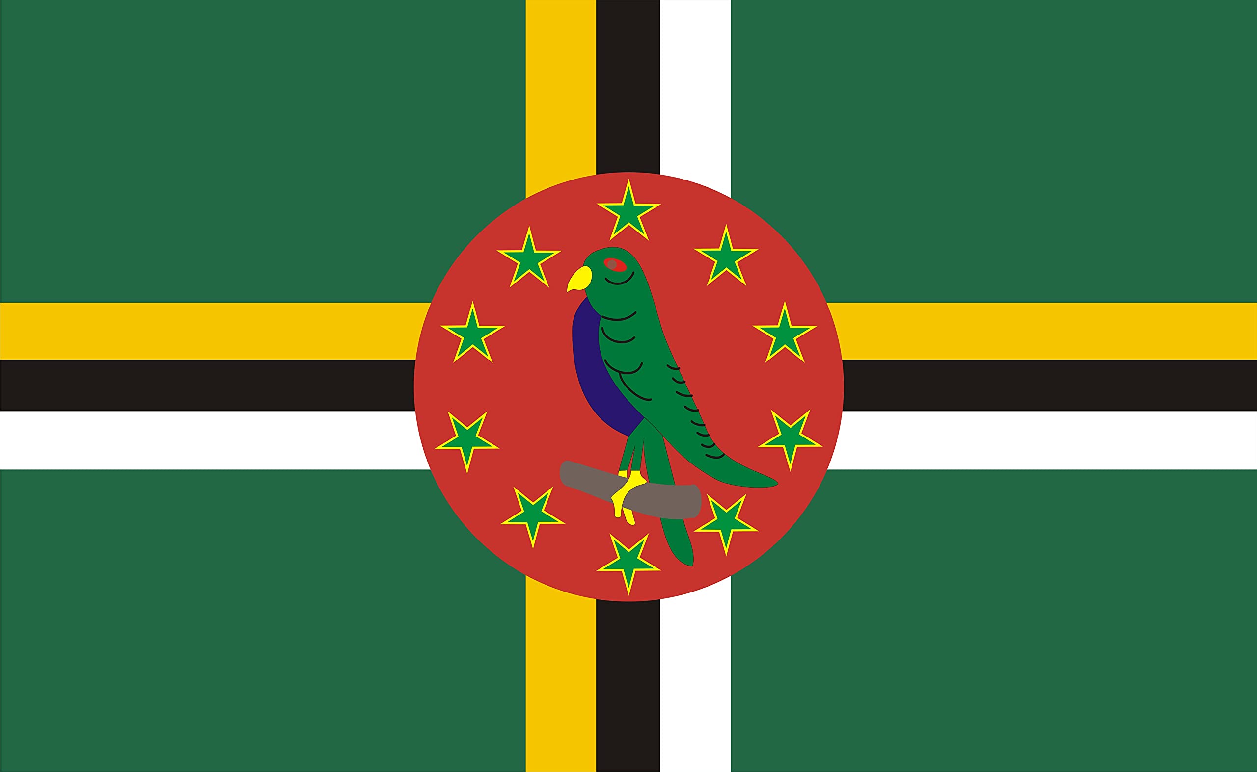 Domestic Island Flag, Standard Satin Quality, Large Size 150 x 90