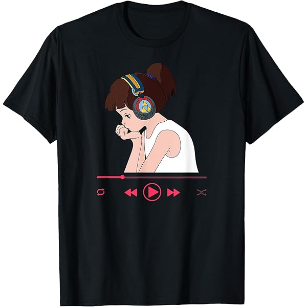 Amazon.com: NewLofi.com Women's LoFi Girl Black Cotton T