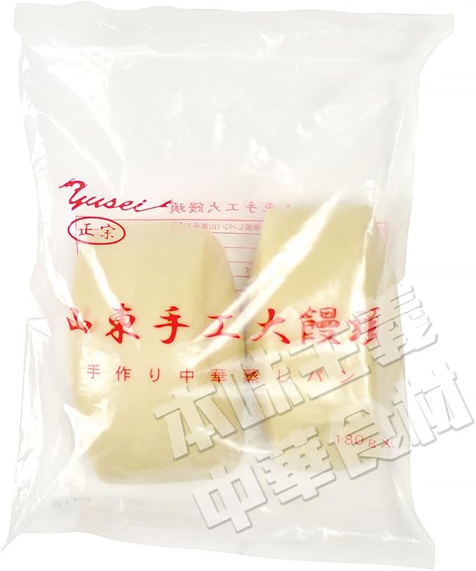 Amazon 友盛山東伝統特色純手工大饅頭 手作り中華蒸しパン 大まんじゅう180gx2個 中華料理店人気商品 中国農家菜名物 友盛 中華菓子 通販