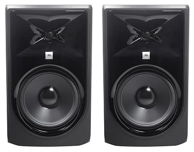 (2) JBL 308P MkII 8" 2-Way Active Powered Studio Reference Monitors Speakers