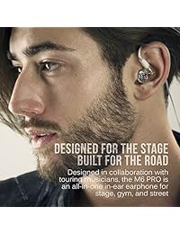 MEE Audio M6 PRO - Monitor in-ear para músicos con aislamiento de ruido y cables desmontables Transparente