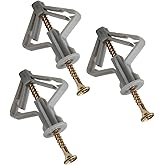 Drywall Anchor kit - Hollow Wall Anchors with Screws ，self-Drilling Hollow Wall Anchor, for Drywall，Nylon - Plastic - Buildex