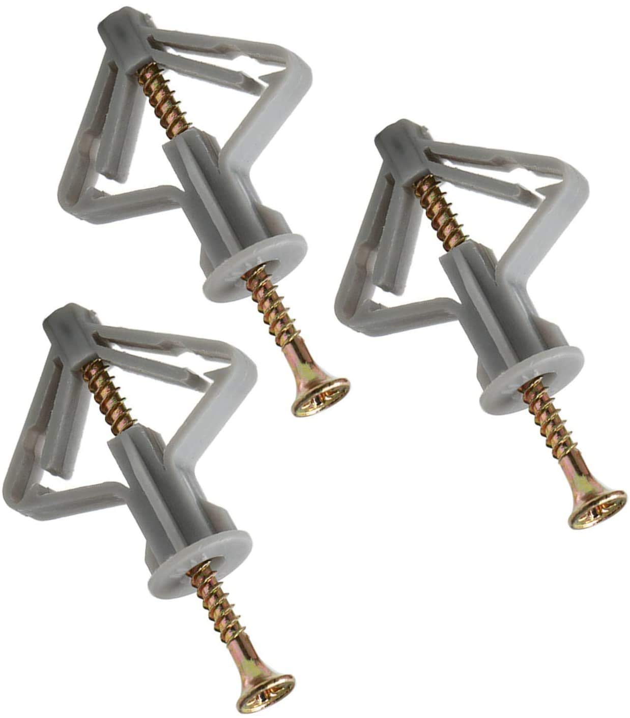 Wall Plugs Plasterboard Plugs and Screws 8x50mm,Plasterboard Wall Fixing 50pcs,Anchors Plugs