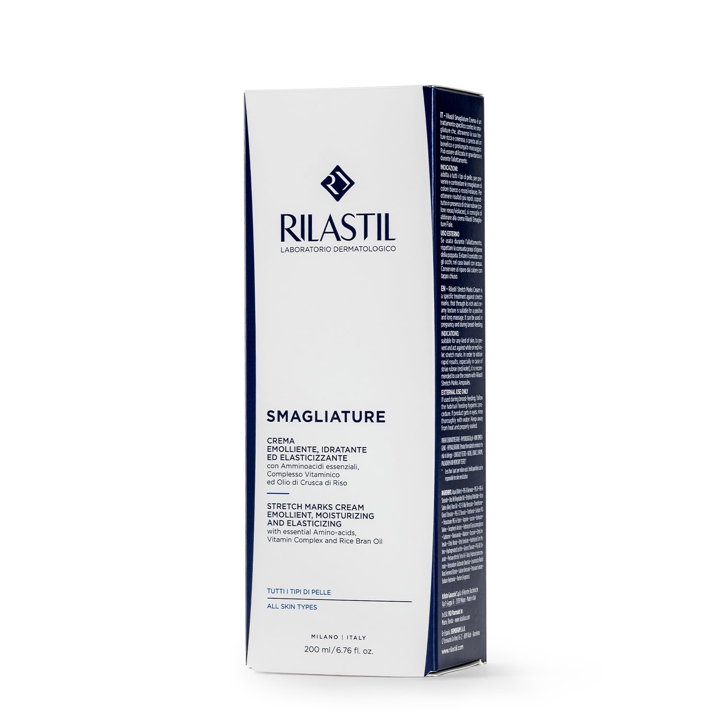 Rilastil Stretch Mark Cream for Sensitive Skin 200ml and Reactive