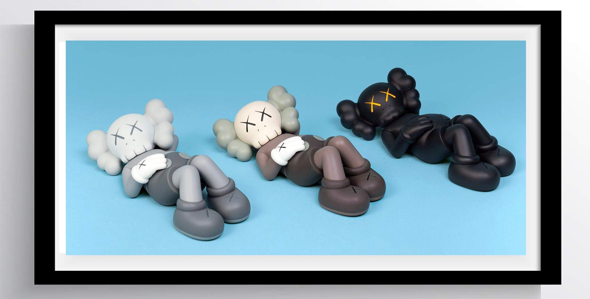 DROB Collectibles KAWS Companion Holiday Print Poster Urban Street Supreme Hypebeast Fashion Trend Artist Mural Photography POP Art 17" x 36" Premium archival Ink Glossy Paper Limited Edition KWS31