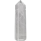 Amazing Gemstone Large Clear Quartz Crystal Towers ~ Natural Healing Crystal Point Obelisk for Reiki Healing and Crystal Grid (5.5 to 6 INCH)