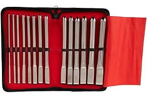 VISION TEK MED German Grade Stainless Steel Bakes Rosebud Sounds Dittel Sounds Pratt Sounds Van Buren Sounds Hegar Sounds Set (Hegar Single Ended Set of 14)