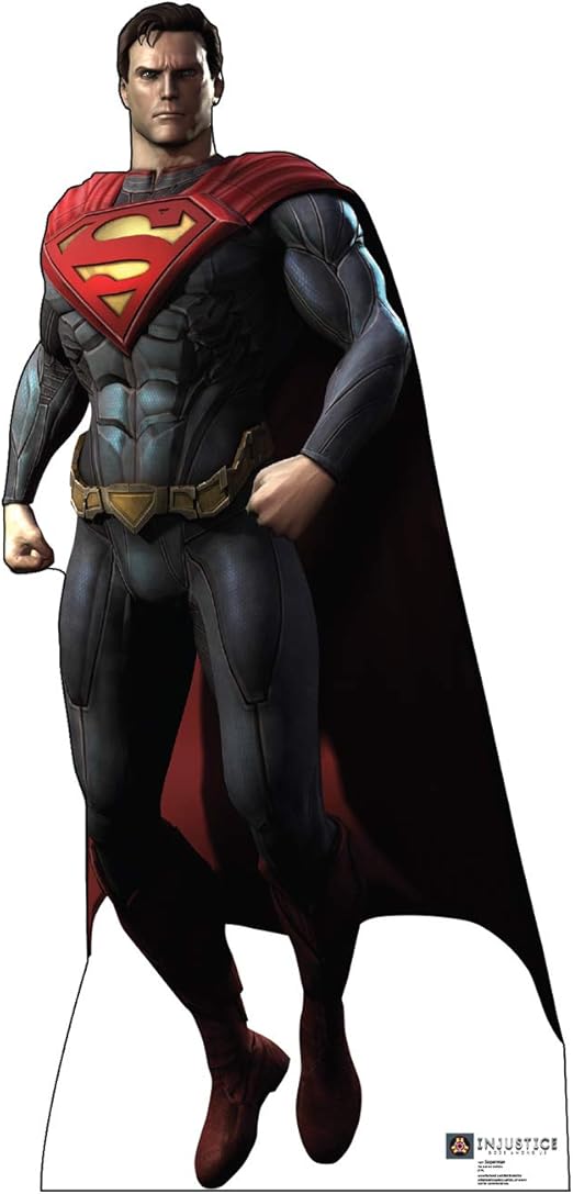 Amazon Com Cardboard People Superman Life Size Cardboard Cutout Standup Dc Comics Injustice Gods Among Us Home Kitchen