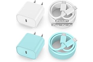 AYICAA iPhone Charger Fast Charging MFi Certified iPhone Charger Cord 6FT for iPhone 14 13 12 Pro Max Charging Block 2Pack Long iPhone USB-C to Lightning Cable for iPhone 14/13/12/11 iPad Pro/Mini/Air GREEN