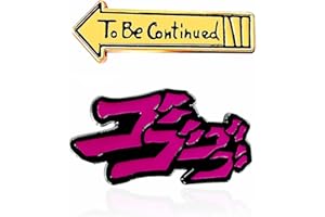 MULLIKE JJBA JoJo Enamel Brooch & Pins: 'To Be Continued' Kujo Jotaro Hat Cosplay Golden Men's, Women's & Kids