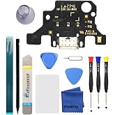 iParto Charging Port Replacement Kit for Samsung Galaxy Tab A9+ SM-X210 SM-X215 SM-X216B USB Flex Dock Connector Charging Flex Replacement with Tools