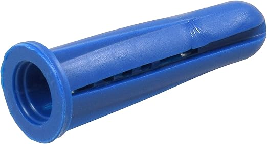 Amazon Com The Hillman Group 370345 Blue Conical Plastic Anchor 14 16 X 1 3 8 Inch 50 Pack Home Improvement