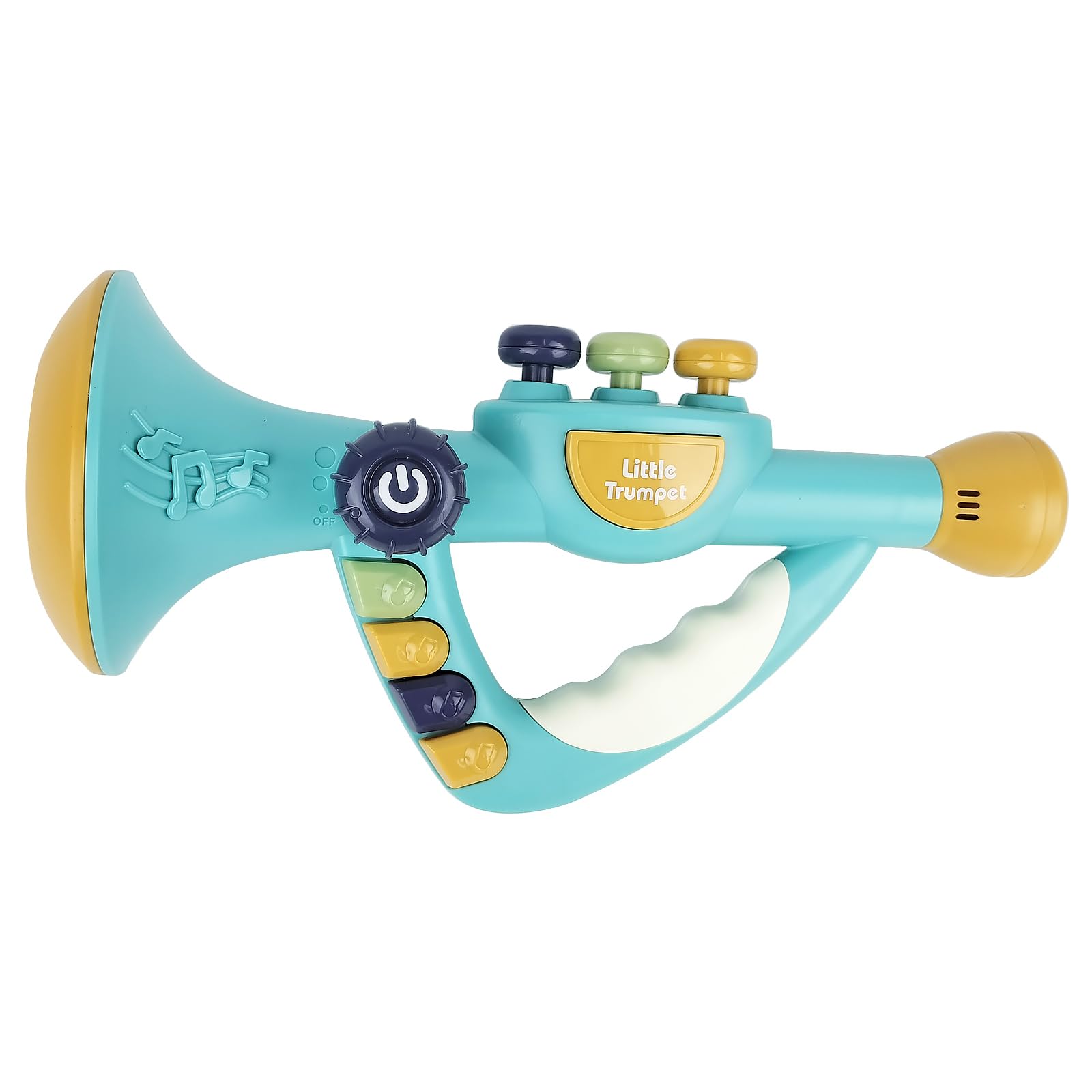 IIROMECI Musical Instruments Toys for Kids - Toddler Trumpet Toy, Baby Educational Toys for Girls & Boys Ages 1-3 (Blue)