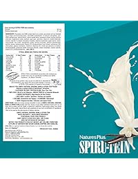Nature 's Plus – simplemente natural vainilla spirutein Shake Unsweetened 1,63 libras, 097467458840, 1, 1