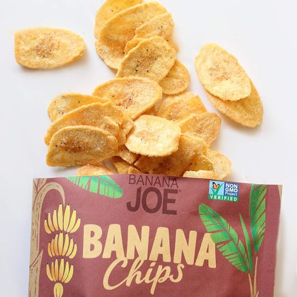 BBQ FLAVORED CHIPS , GLUTEN-FREE HEALTHY SNACKS FOR ADULTS & KIDS – VEGAN & PALEO APPROVED – A “POTATO CHIP” THAT’S GOOD FOR YOU (MADE FROM 100% REAL BANANA) (HICKORY BBQ, 1)